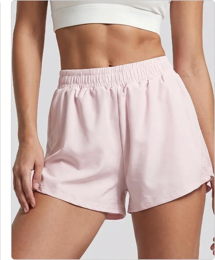 Breathable Mesh Hole Sport Shorts