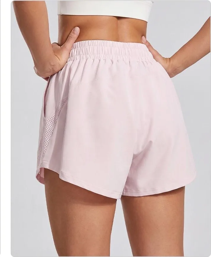 Breathable Mesh Hole Sport Shorts