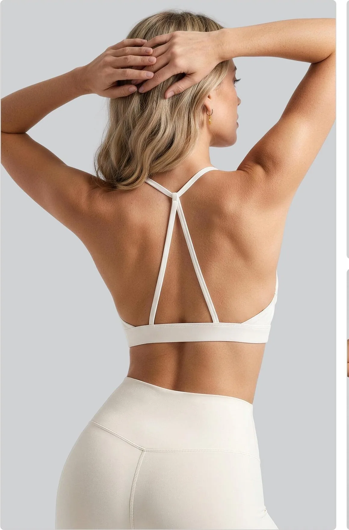 Nylon Halter Open-Back Strappy
