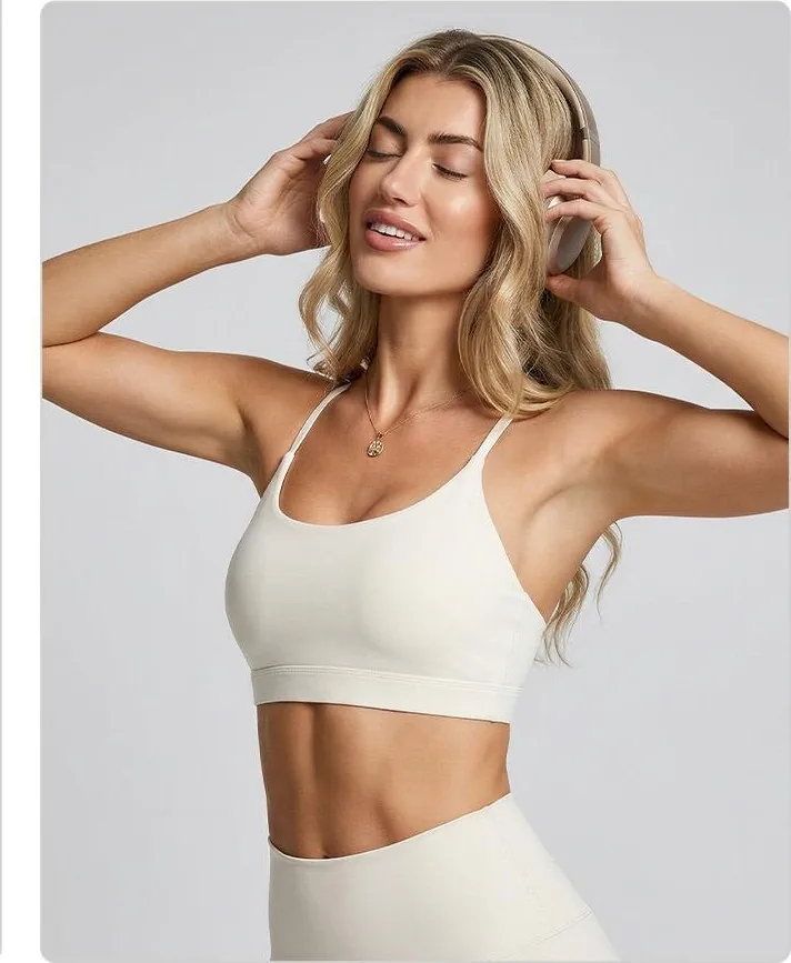 Nylon Halter Open-Back Strappy