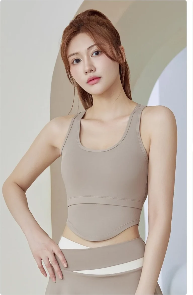 Peach U-Shape Tank Top