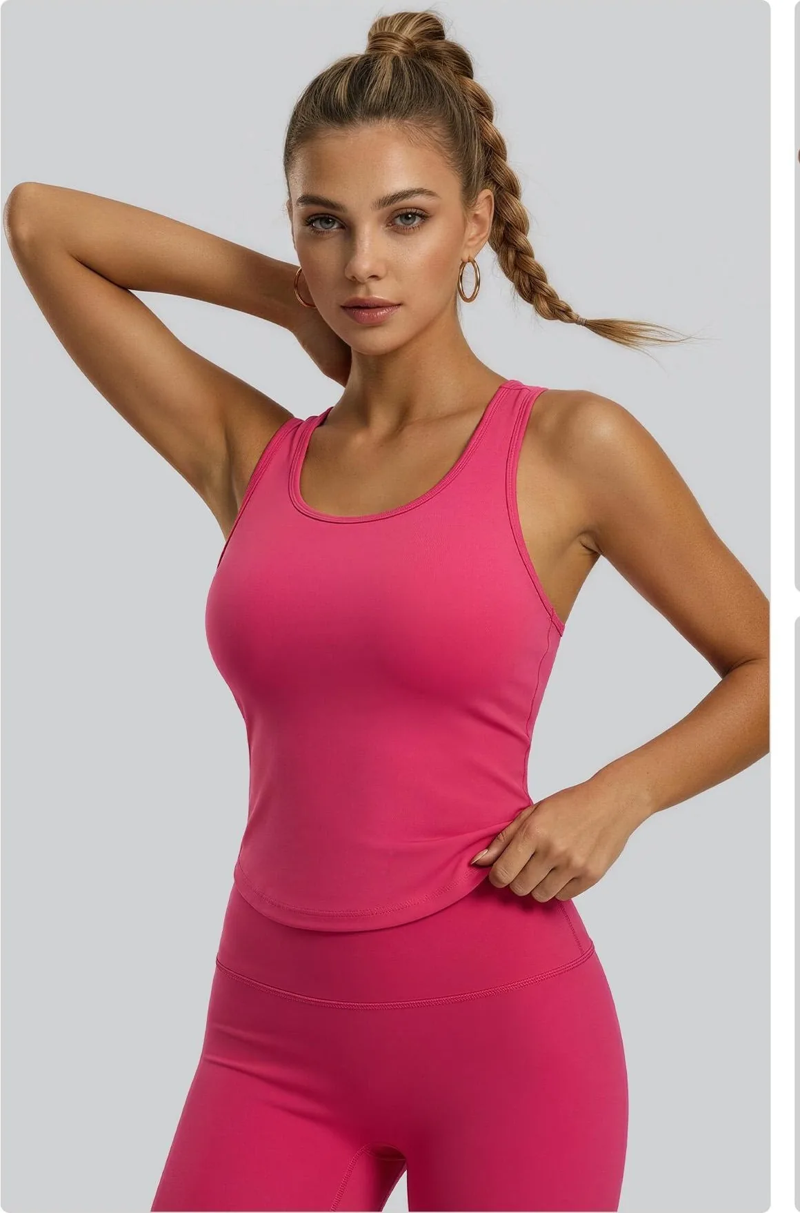 Peach Yoga Tank Top