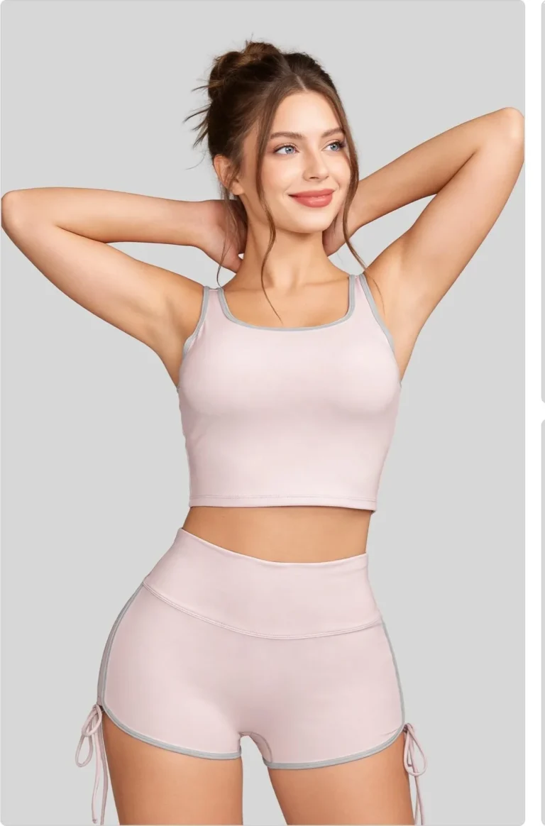 Peach Contrast Tank Top
