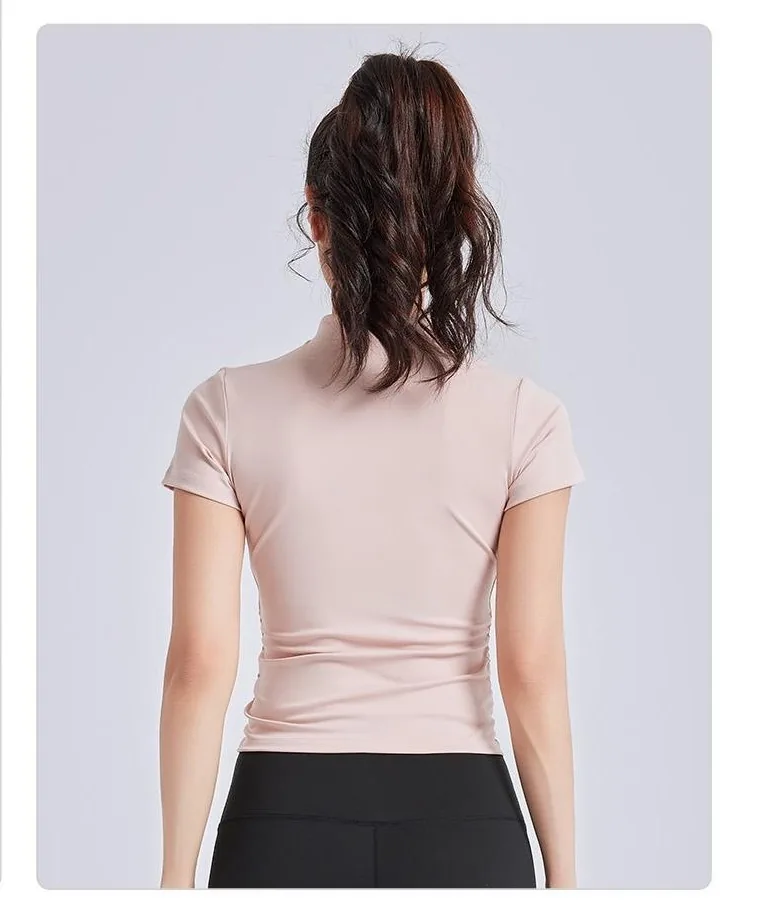 Peach Oriental Short Sleeve Top