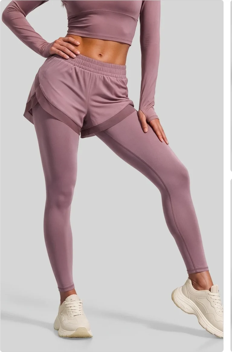 Peach Mesh Quick-Dry Leggings