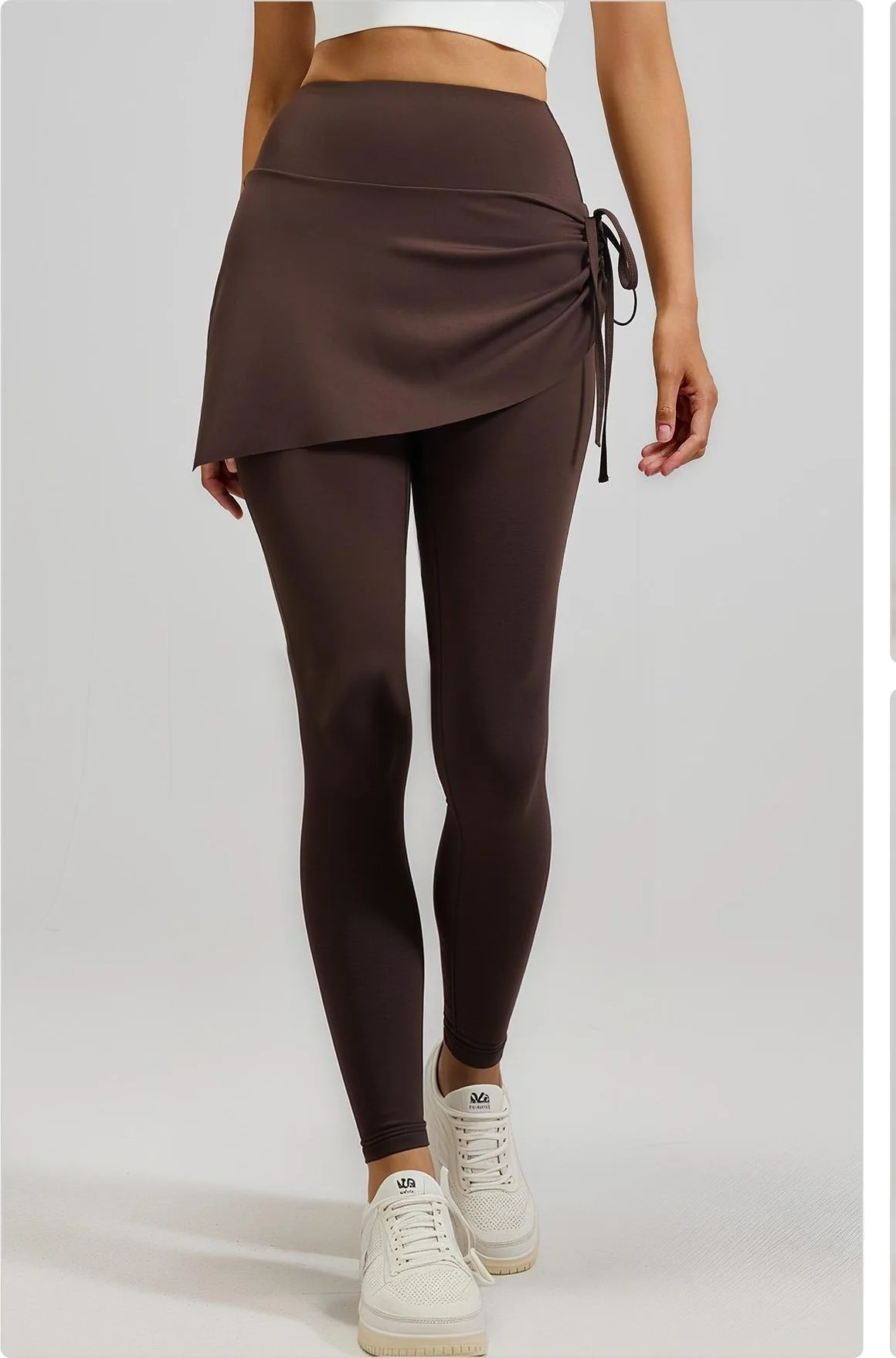 Peach Ruched Skort