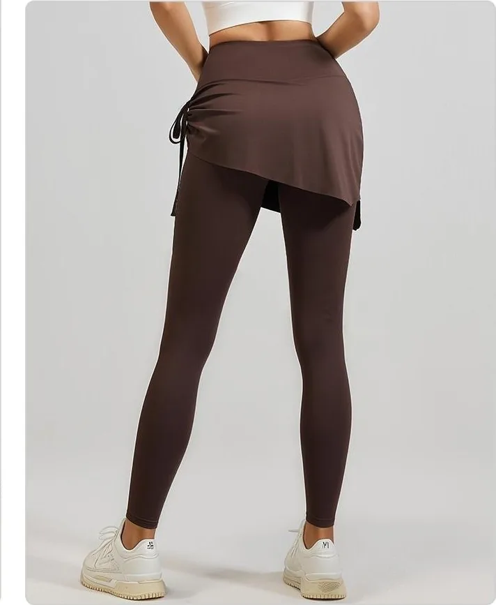 Peach Ruched Skort