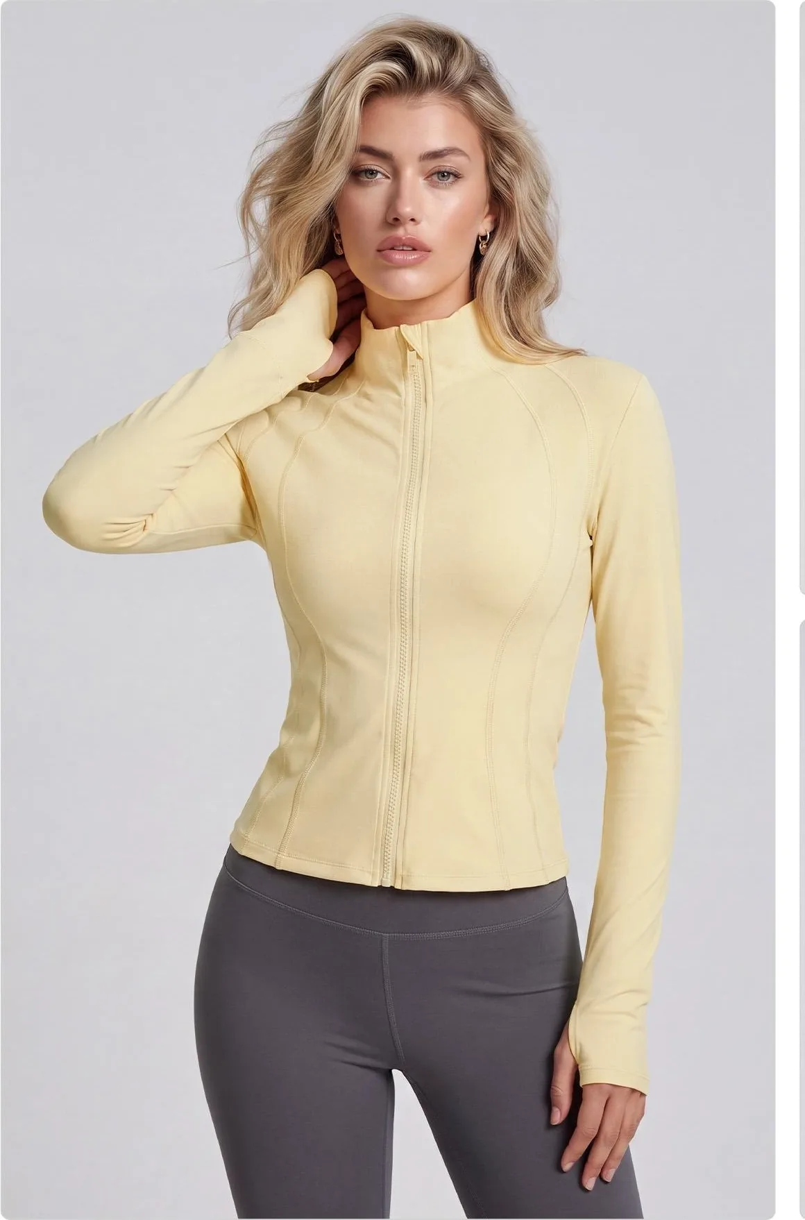 Peach Mermaid-Seam Jacket