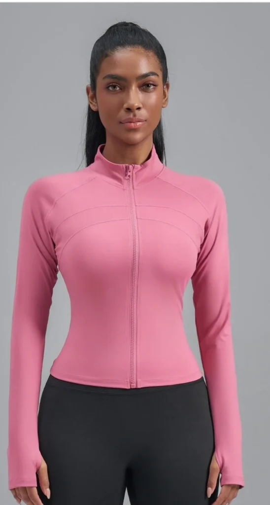 Illustrative — opacity is set by knit structure and fabric weight, not by how dark the photo looks. Style JYMW085.