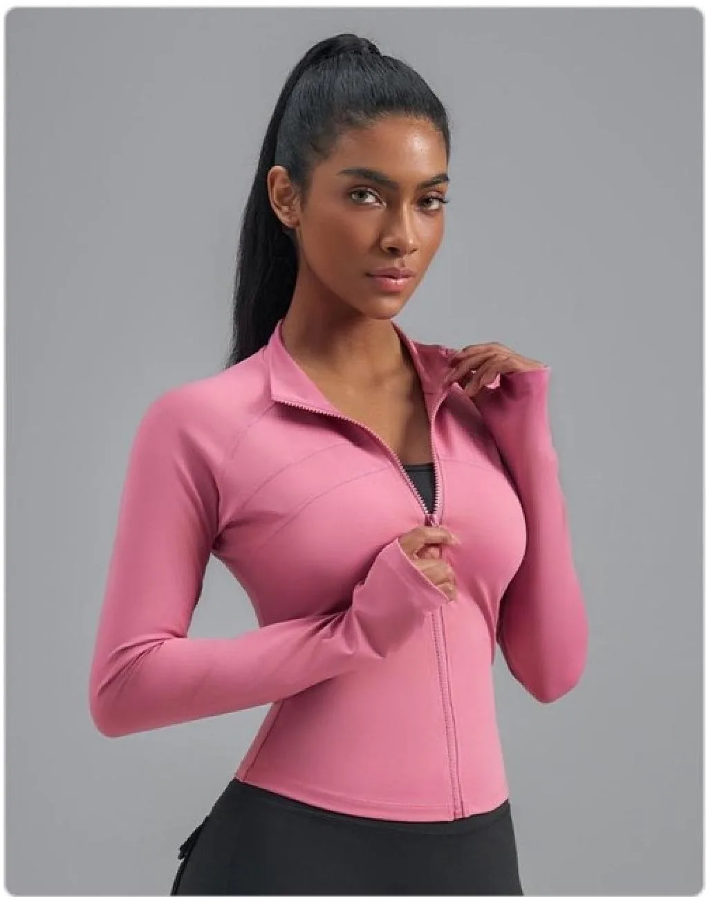 Peach Double-Bust-Seam Jacket