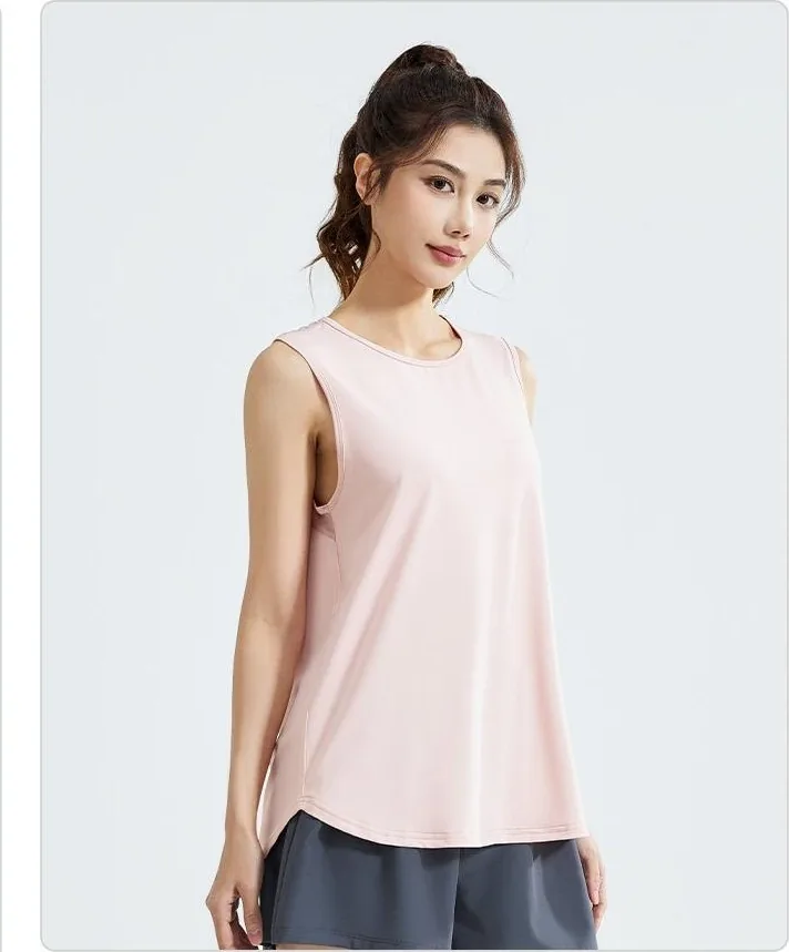 Loose Mesh Spliced Tank Top