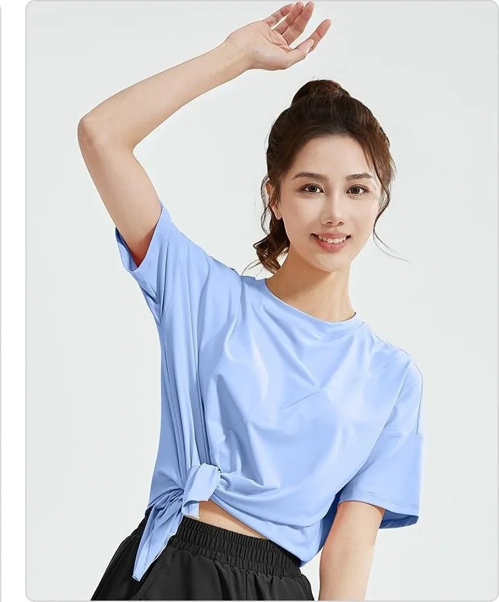 Slit Loose Short Sleeve Top