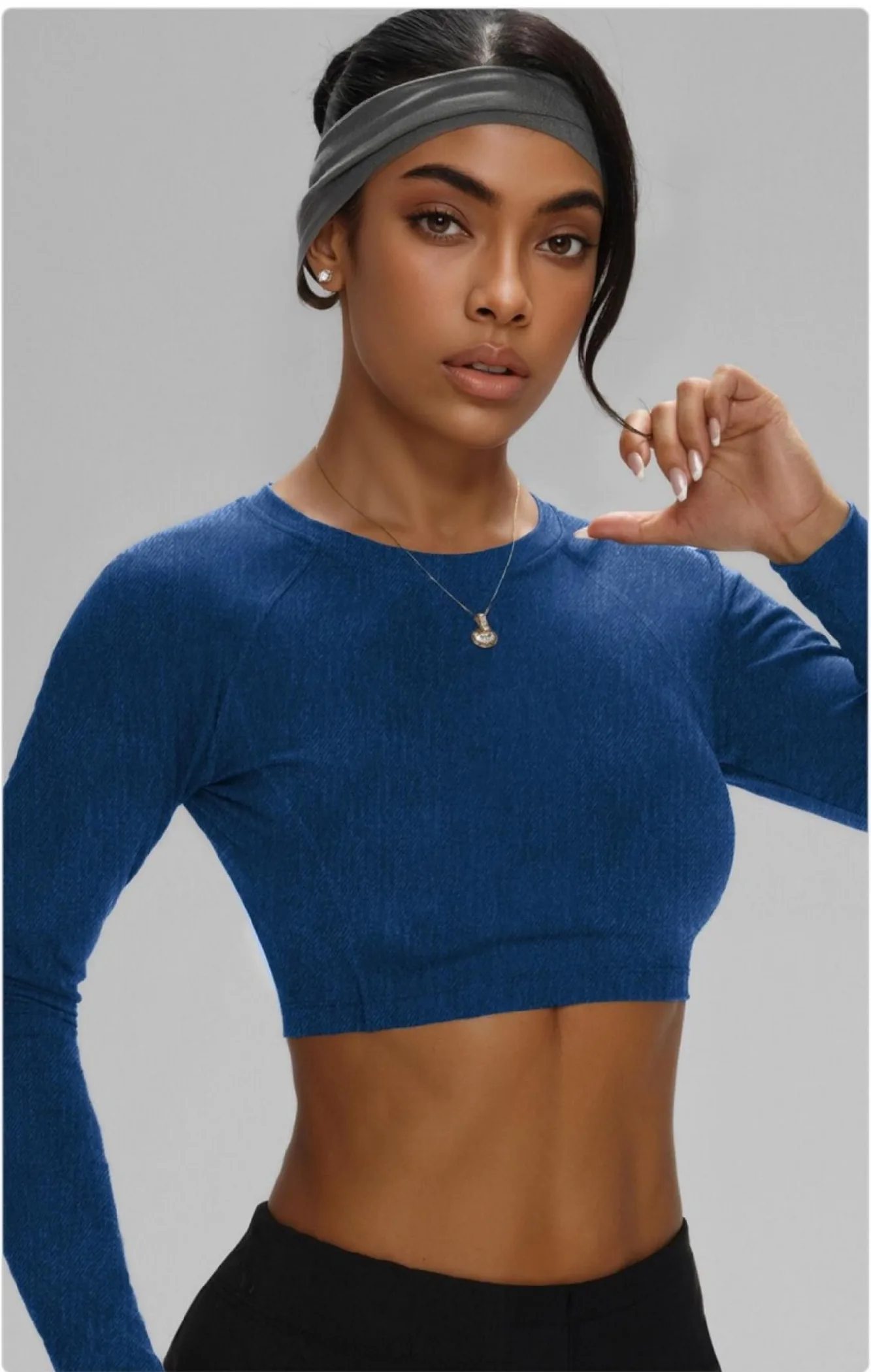 Denim Long Sleeve Top
