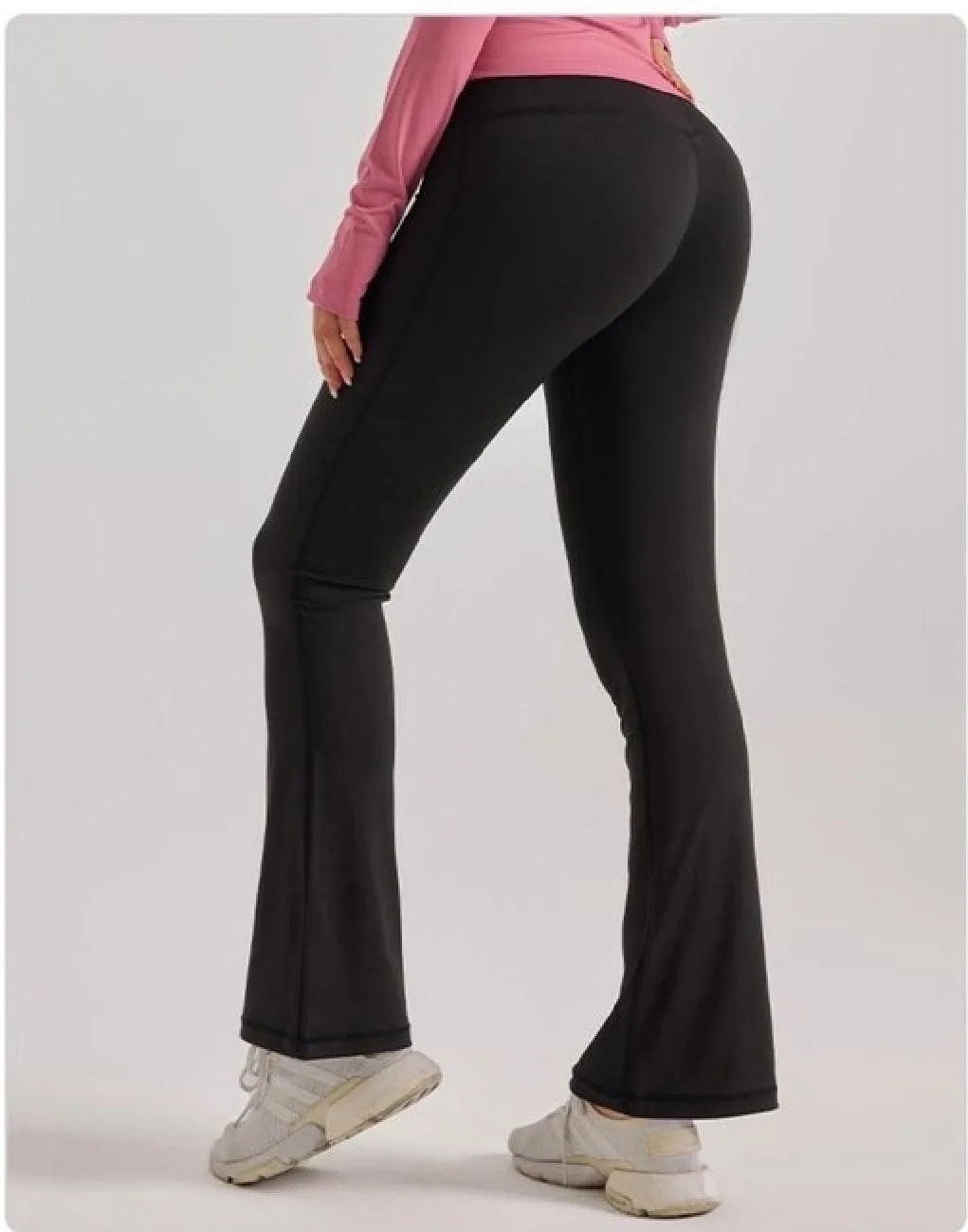 Peach Flared Leggings