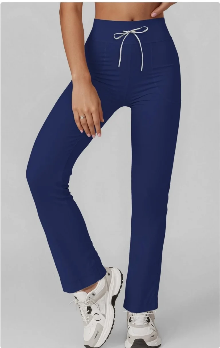 Drawstring Straight-Leg Pants