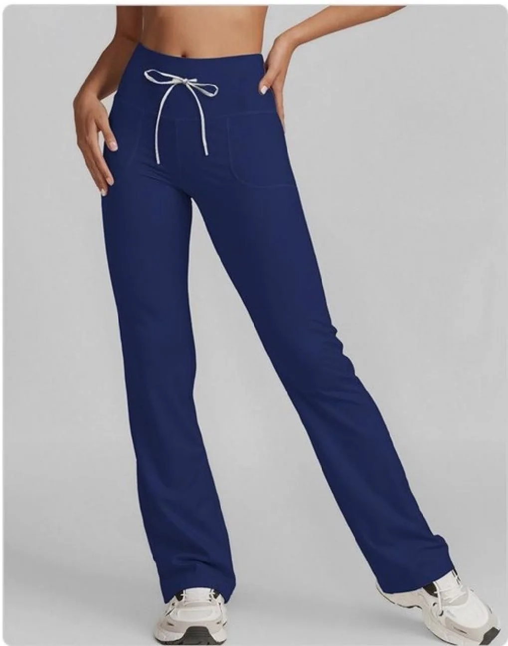 Drawstring Straight-Leg Pants