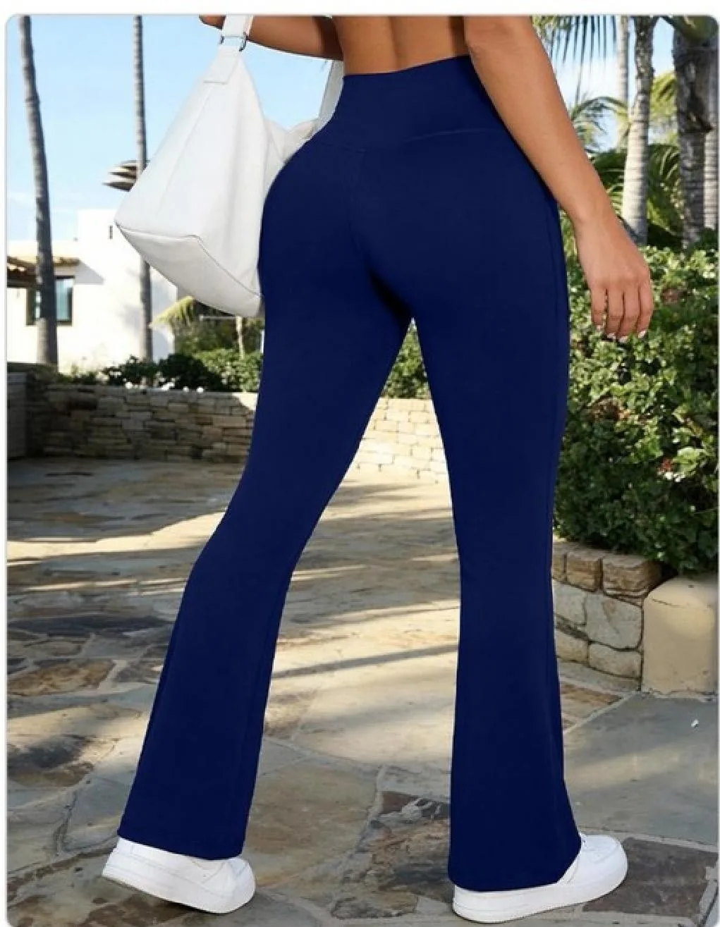 V-Waist Flared Leggings