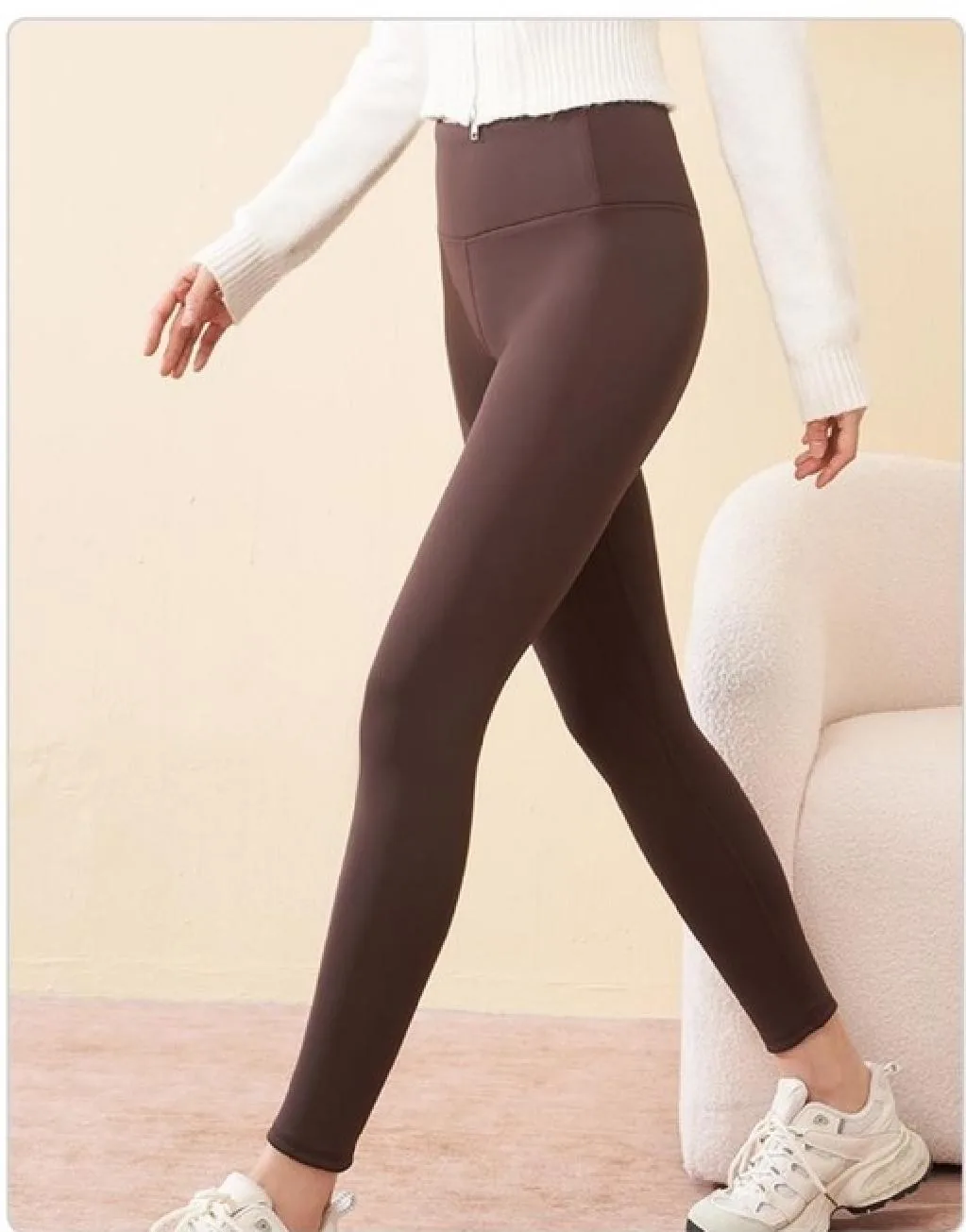 Peach-Lift Fleece-Lined Leggings