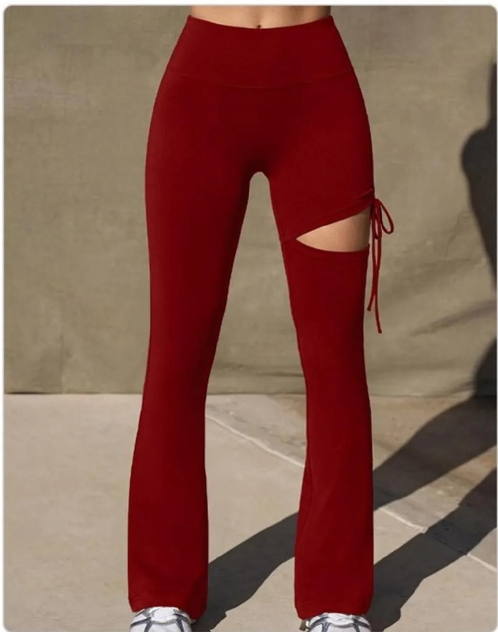 Cutout Flared Leggings
