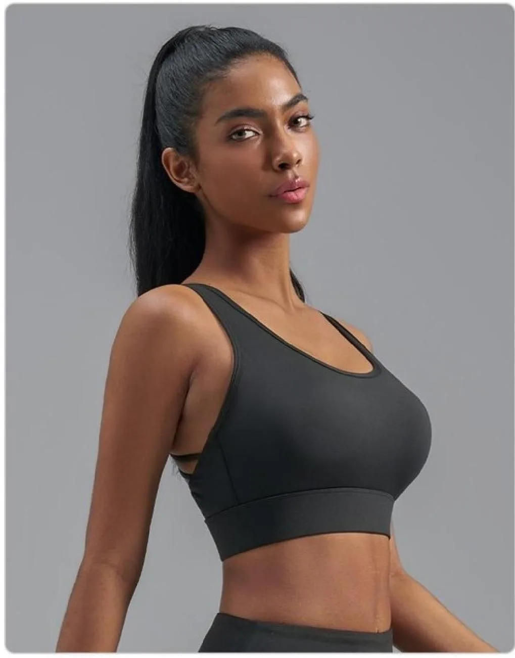 Buttery-Soft Four-Strap Cross Sports Bra