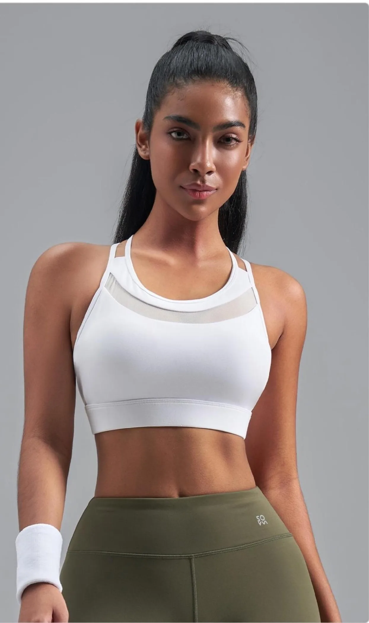 Buttery-Soft Mesh Sports Bra