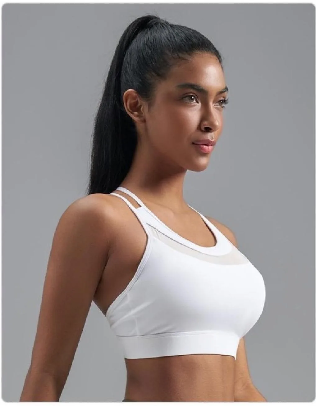Buttery-Soft Mesh Sports Bra
