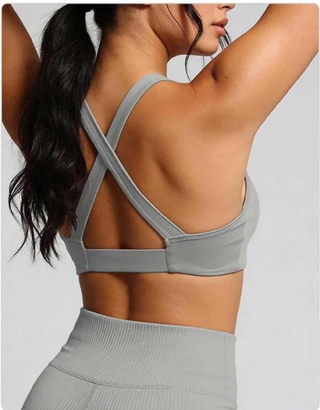 Front-Ruched Sports Bra