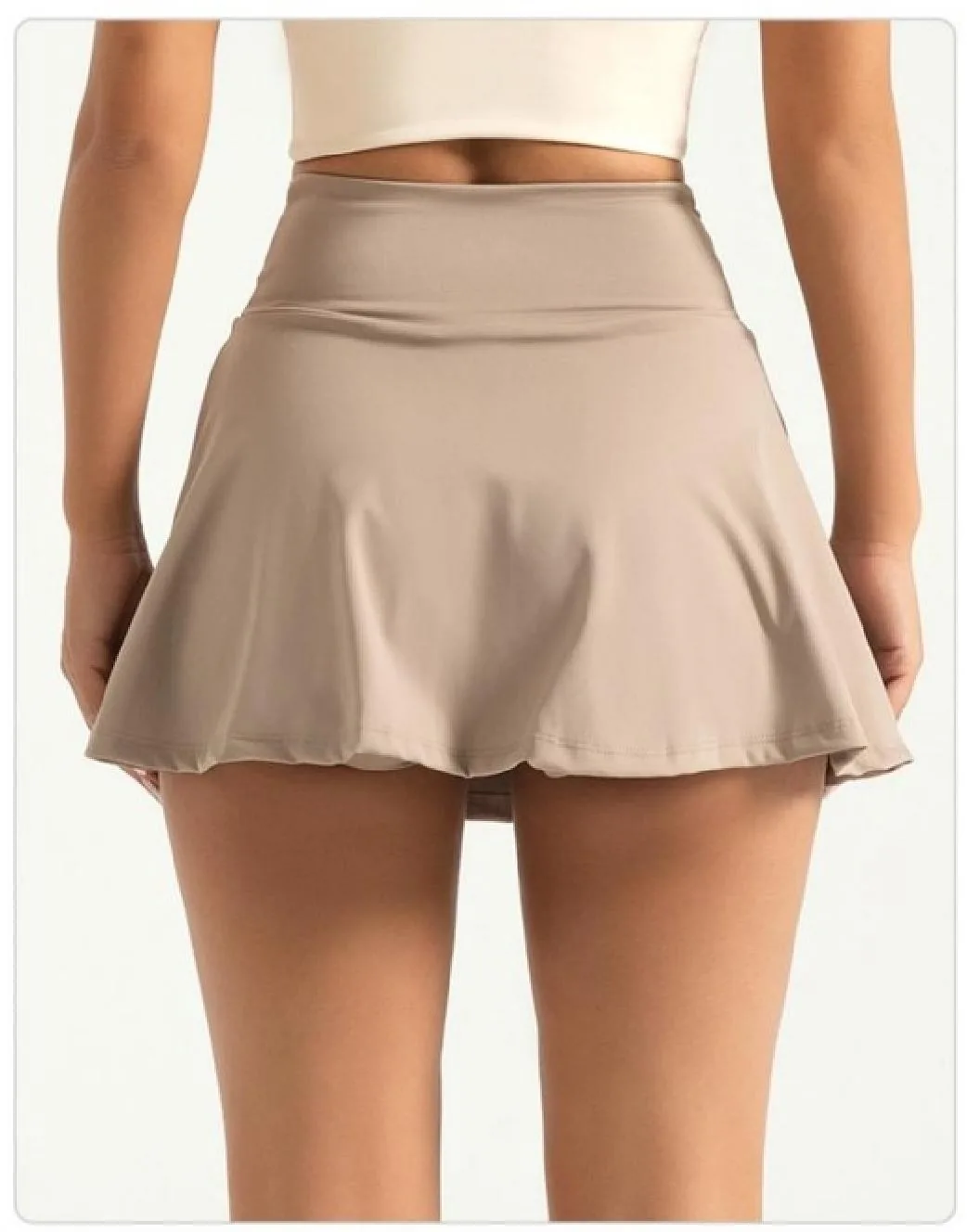 Peach Color-Block Skirt