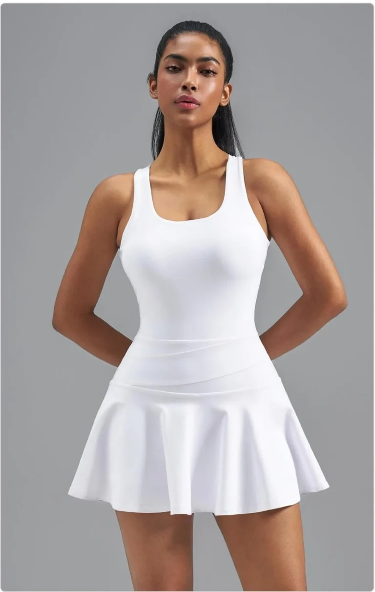 Waist-Cinching Spliced Bodysuit Dress