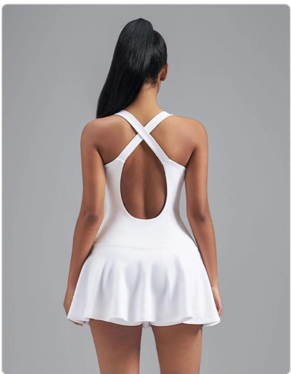 Waist-Cinching Spliced Bodysuit Dress