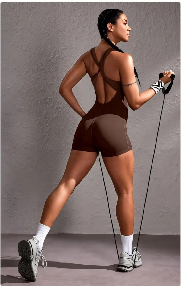 Cross-Back Bodysuit Romper