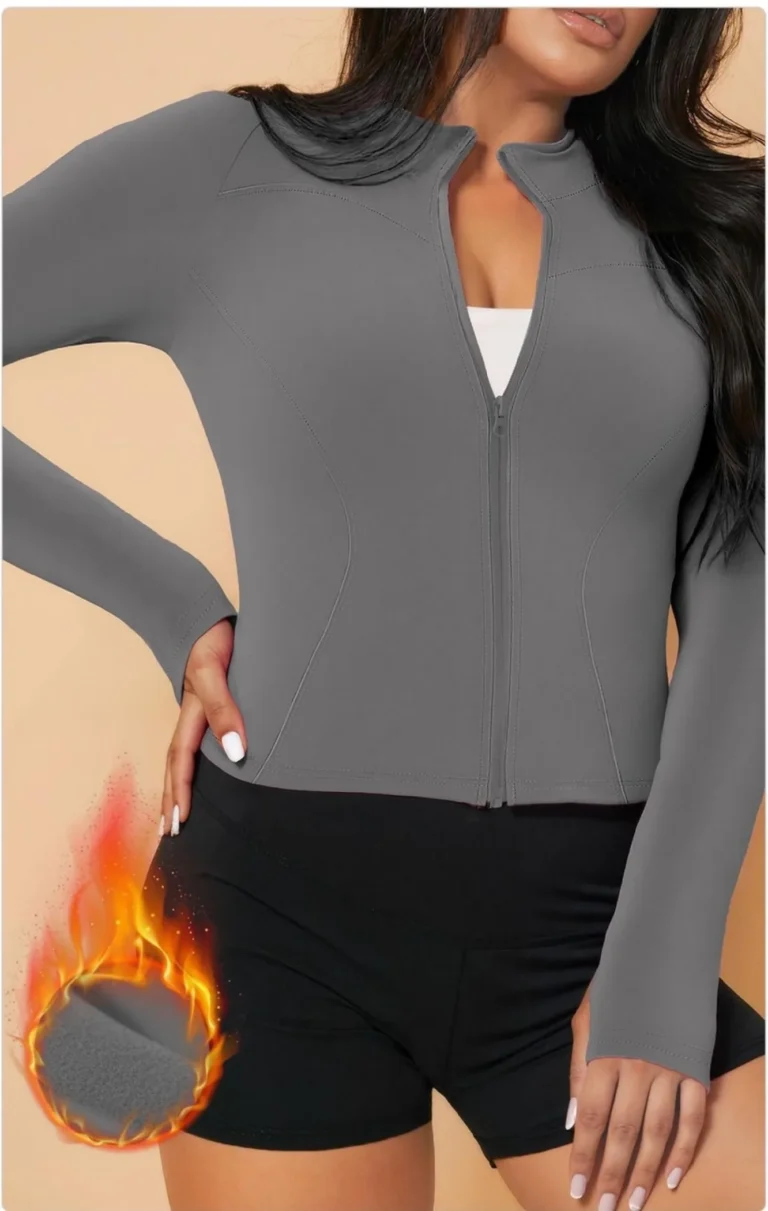 Brushed Fleece Peach Jacket