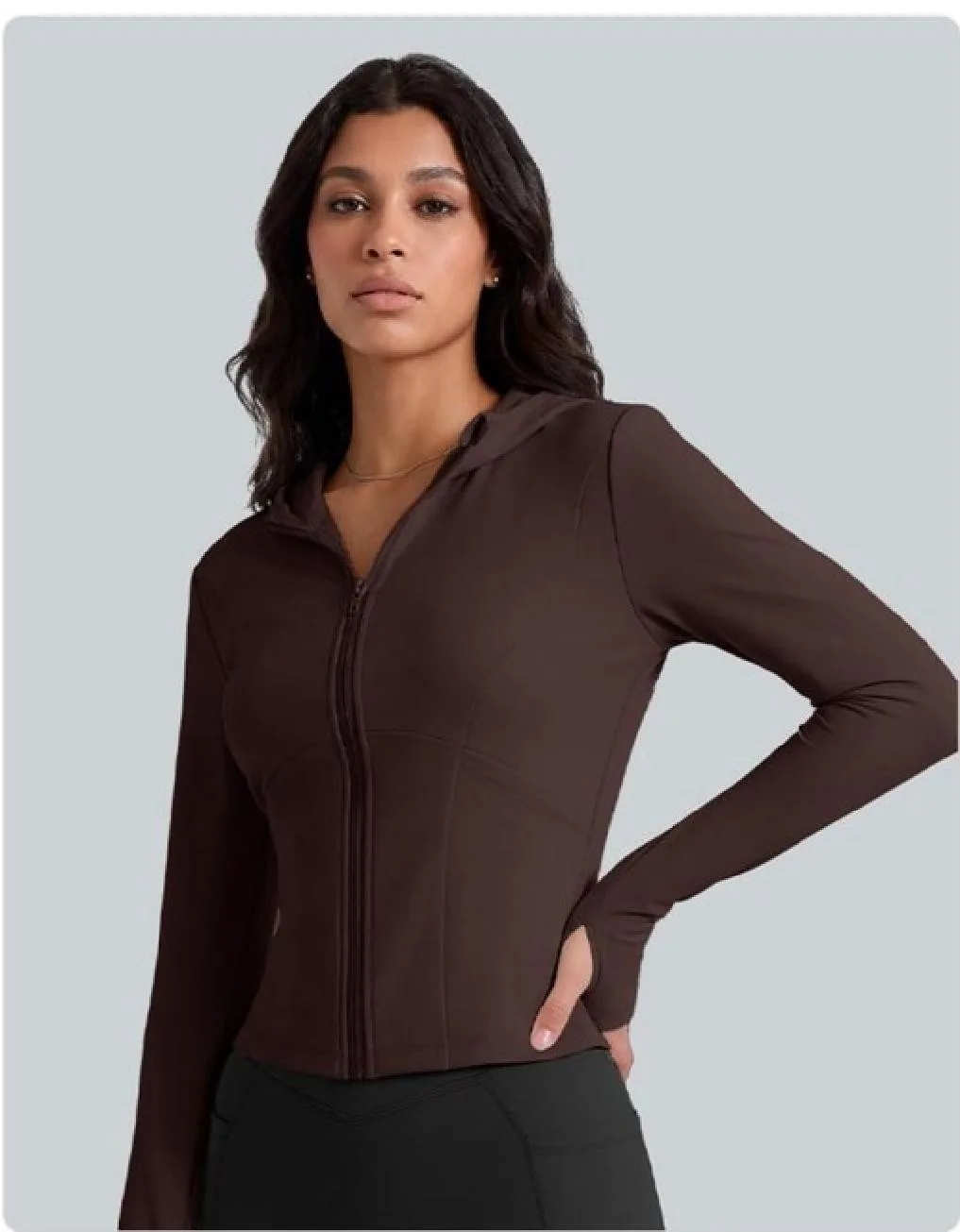 Brushed Fleece Hooded Jacket